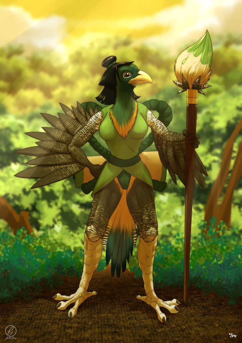 Trade with my friend Mario >:D #Bird #Furry #Avian #Zock #Illustration htt...