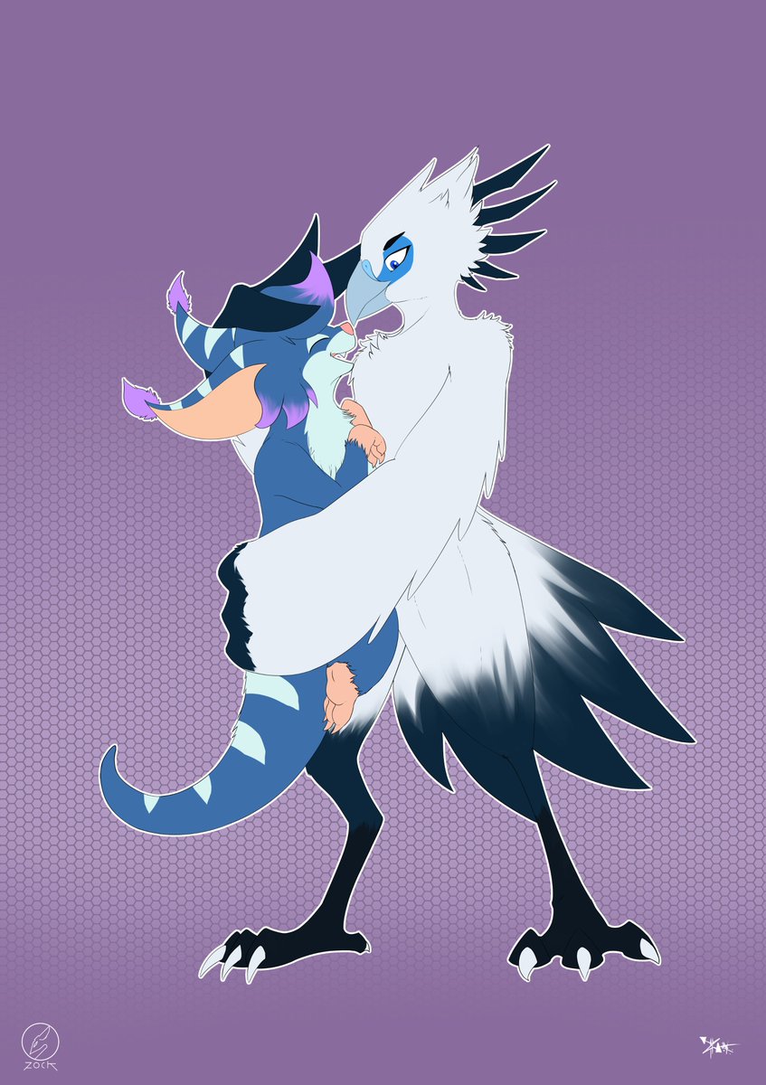 Commission completed n.n!! Characters by @Luna_Muenster y @BirbWingsy Thanks ...