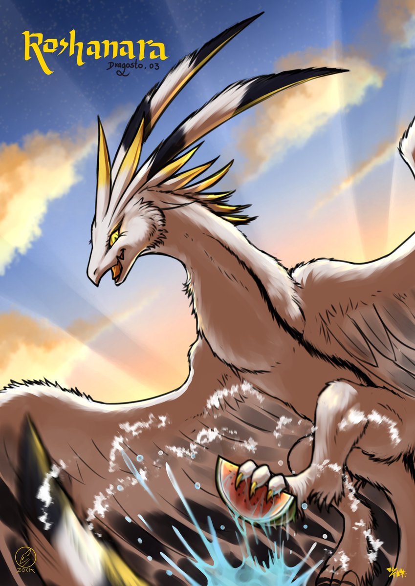 3er Dragosto, The most beautiful dragon!!! <3 Dragoness by @AroaKeyna #Dra...