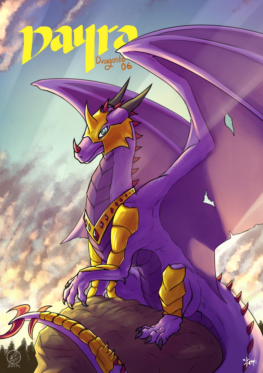 6to Dragosto, I love draw this pose and scene <3 Dragon by Draka Darhikari...