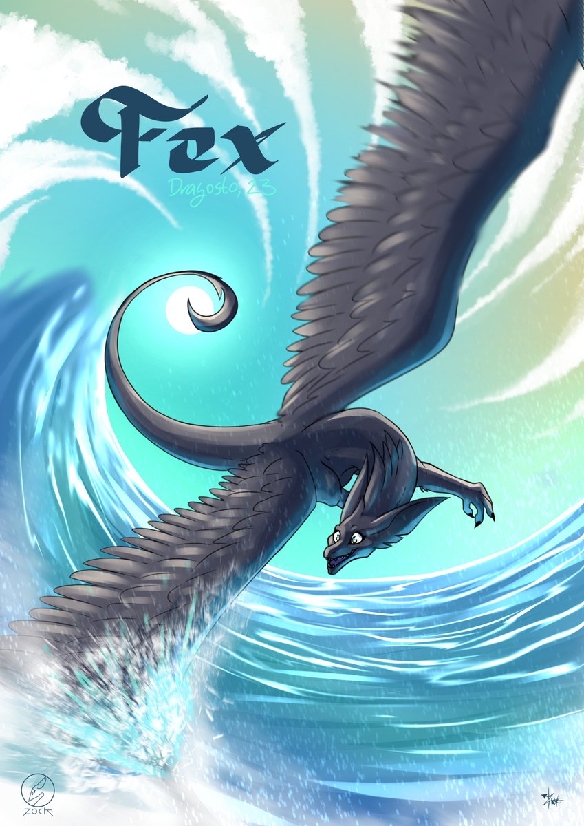 Dragosto Day 23, Fex <3 Character and design by @GiselViviana https://t.co...