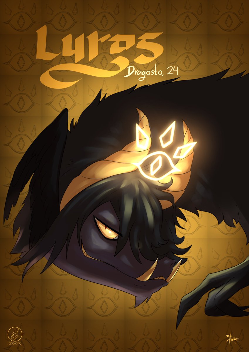 Dragosto Day 24, Lyros <3 Character and design by Kar Espinoza https://t.c...