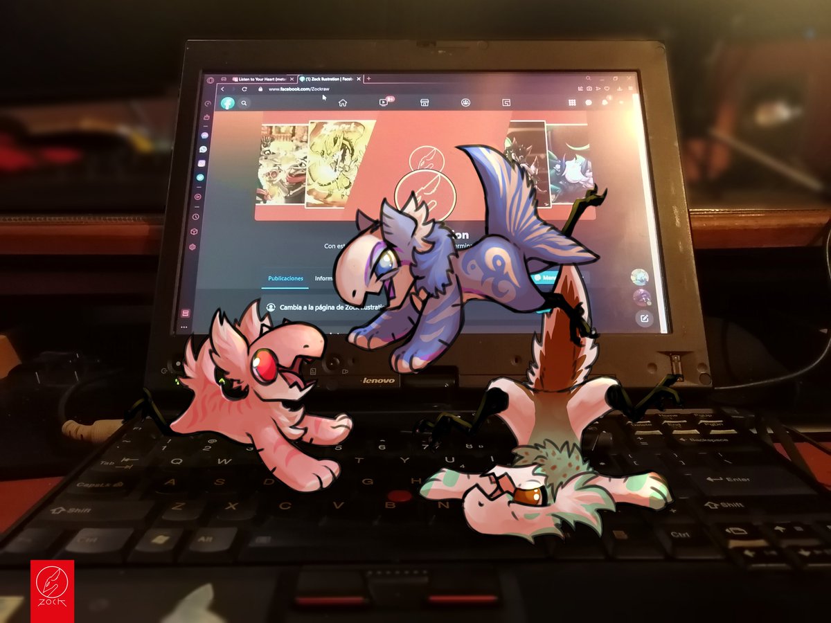 Little sketch of my Jolleraptors <3 Pi, Fin and Doop. #Jolleraptor #Jolles...