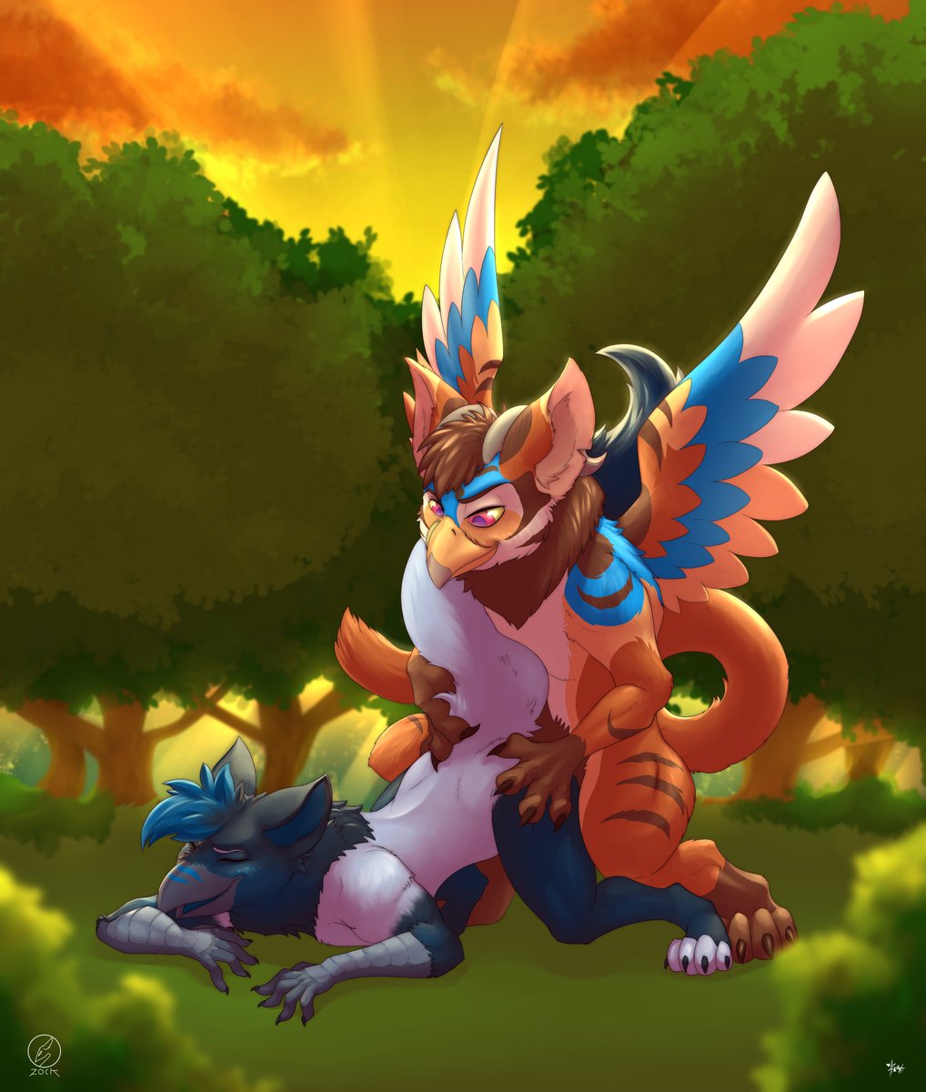 -NSFW- Commission completed to @KnewfyGryphon Thanks for this work n.n!!! I r...