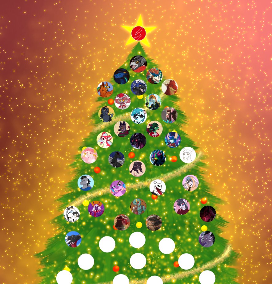 Im finishing my Christmas tree, whoever wants to be there should tell me the ...