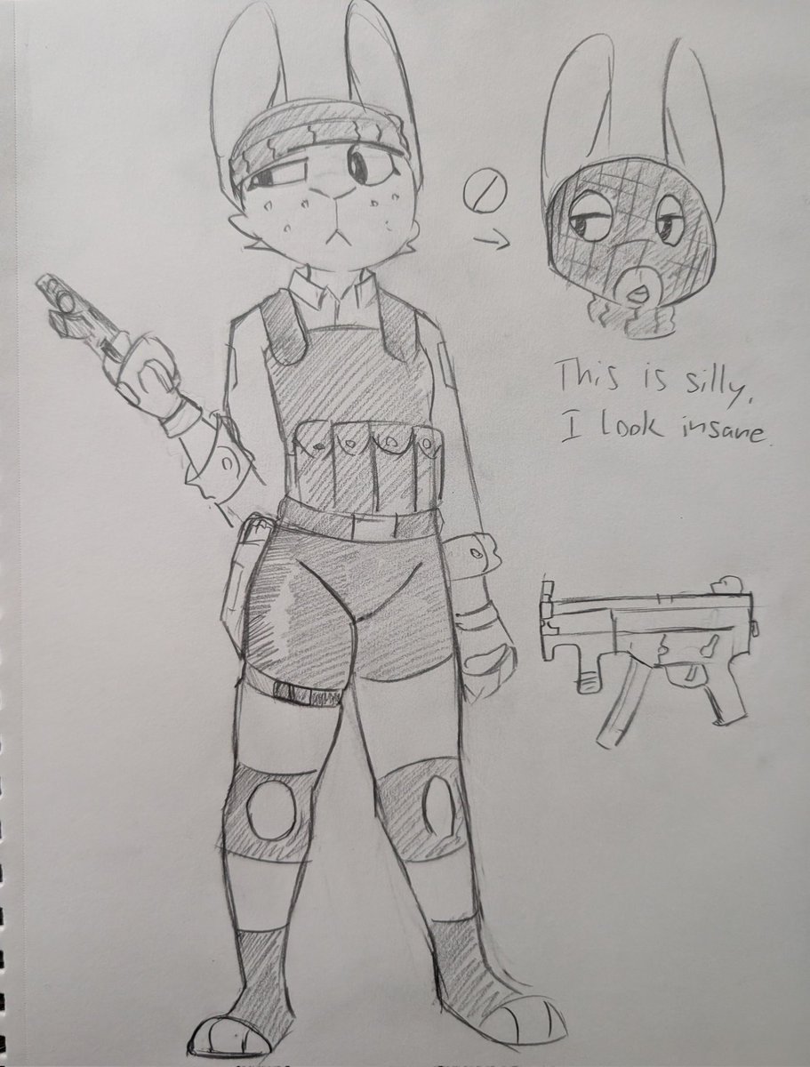 Rabbit merc I'm gonna name Tilly She's been shooting at UN troops in the cong...