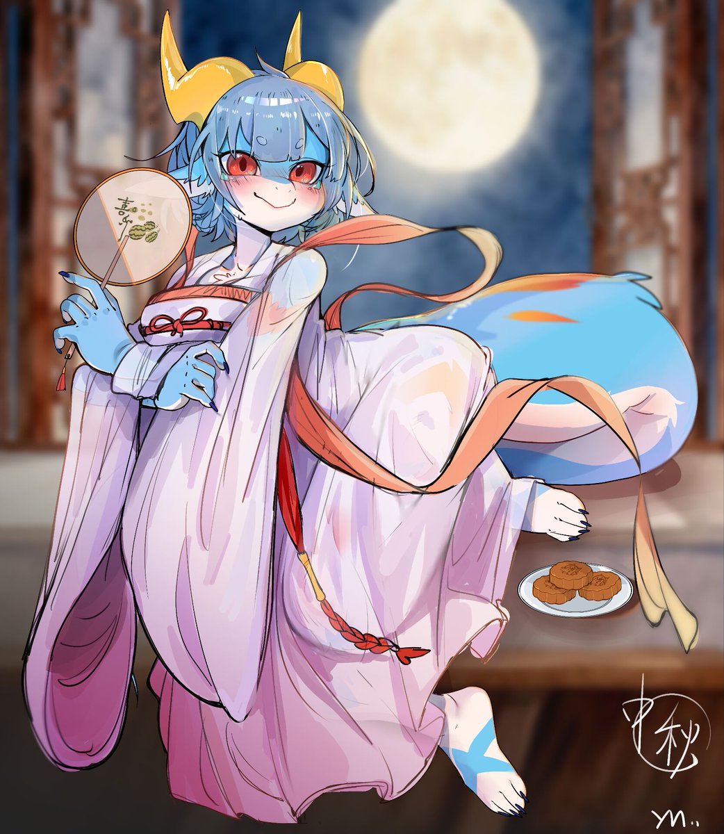 中秋节快乐～～ 今年是汉服（？）冀枫的月下邀约 😋😋😋😋 “吃月饼吗～？诶……？吃我？” —————————————— Happy Mid-Autumn ...