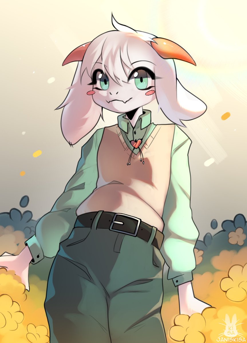 #Deltarune #ralsei Fan-art from VK!🧡 https://t.co/OaBYHE3lRi