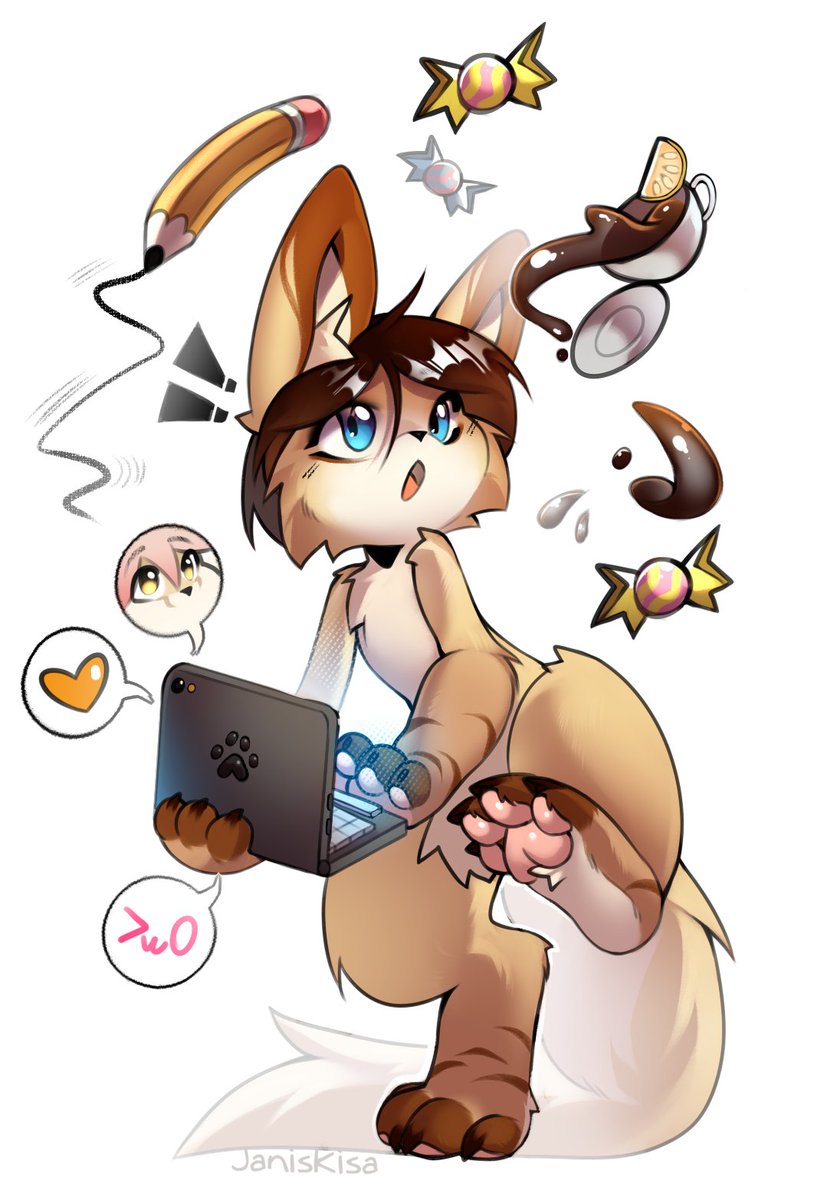 #kemono #Chibi Comm-kemono art for SumYFenek (FA)💛💛💛 https://t.co/IedwyByQW4