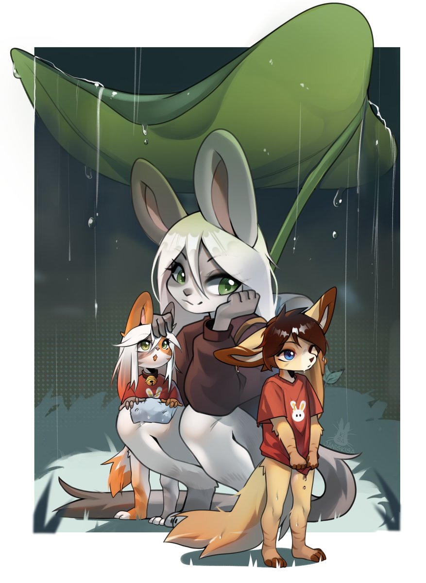 🌿The way home🌿 commission art for 🤍Nikita Fennec🤍 together with my characters...