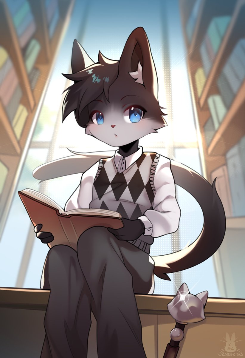 "-huh? Are you here too?" commission art~ https://t.co/YhiHjZZyhk