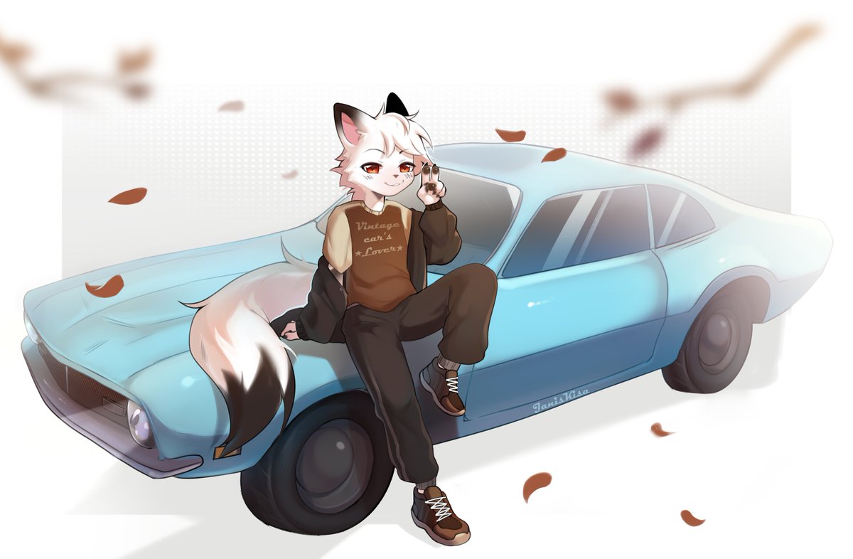 Have a good autumn racing, my friend!^^ comm for @\TheDudeAnon 💙 https://t.co...