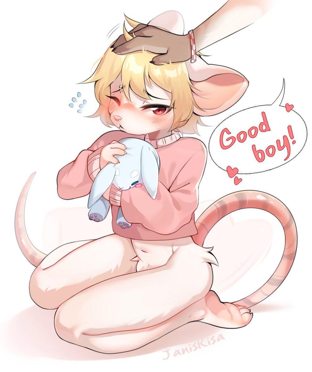 What a wonderful day to pet a mouse! (❁´◡`❁) Ych comm for @/restrainedlife ht...