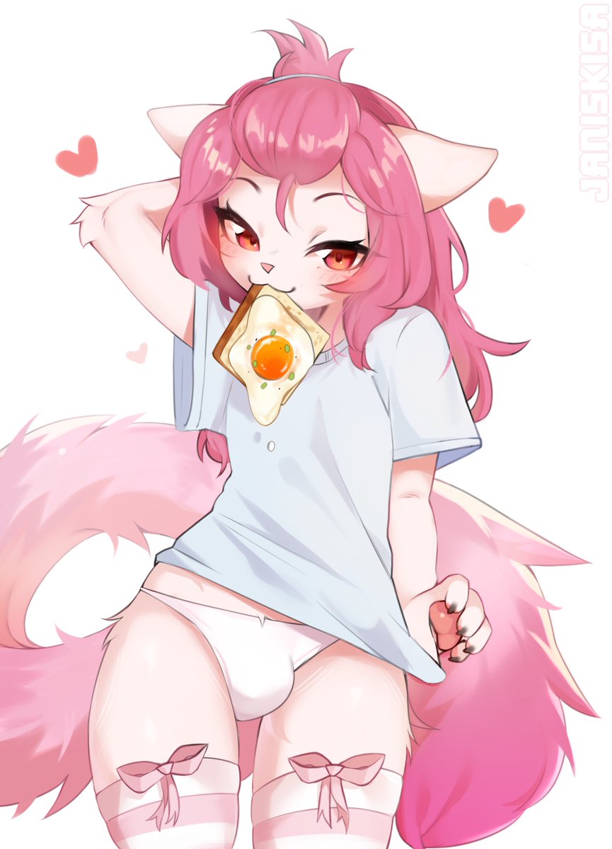 "-What's for breakfast?~" _(:3 」∠)_ https://t.co/2G9HaXV5xB