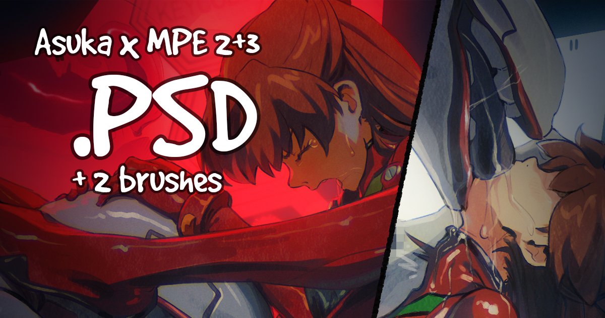 The PSD for the last few Asuka paintings is on my fanbocks, get it here: http...