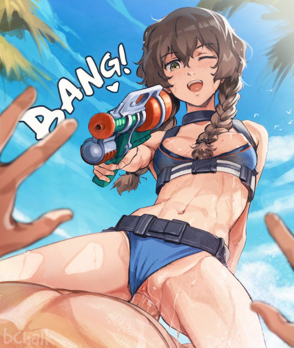 summer Suzuha,, testing brushes https://t.co/QCfHIrnk4z