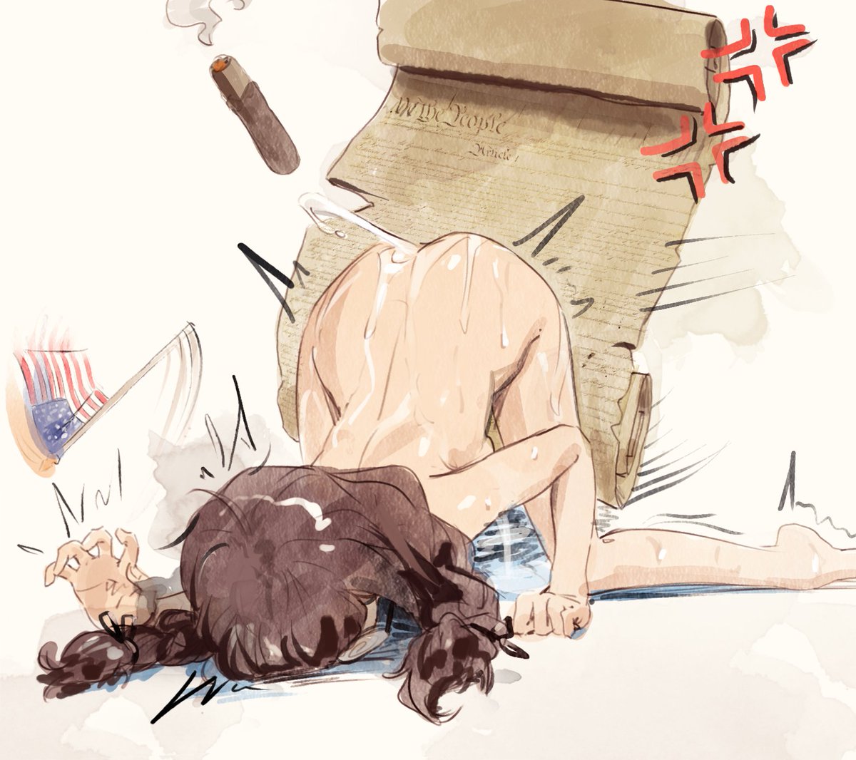 @taiimako_nsfw @lewdismug applying a political lens to artwork doesn't make i...