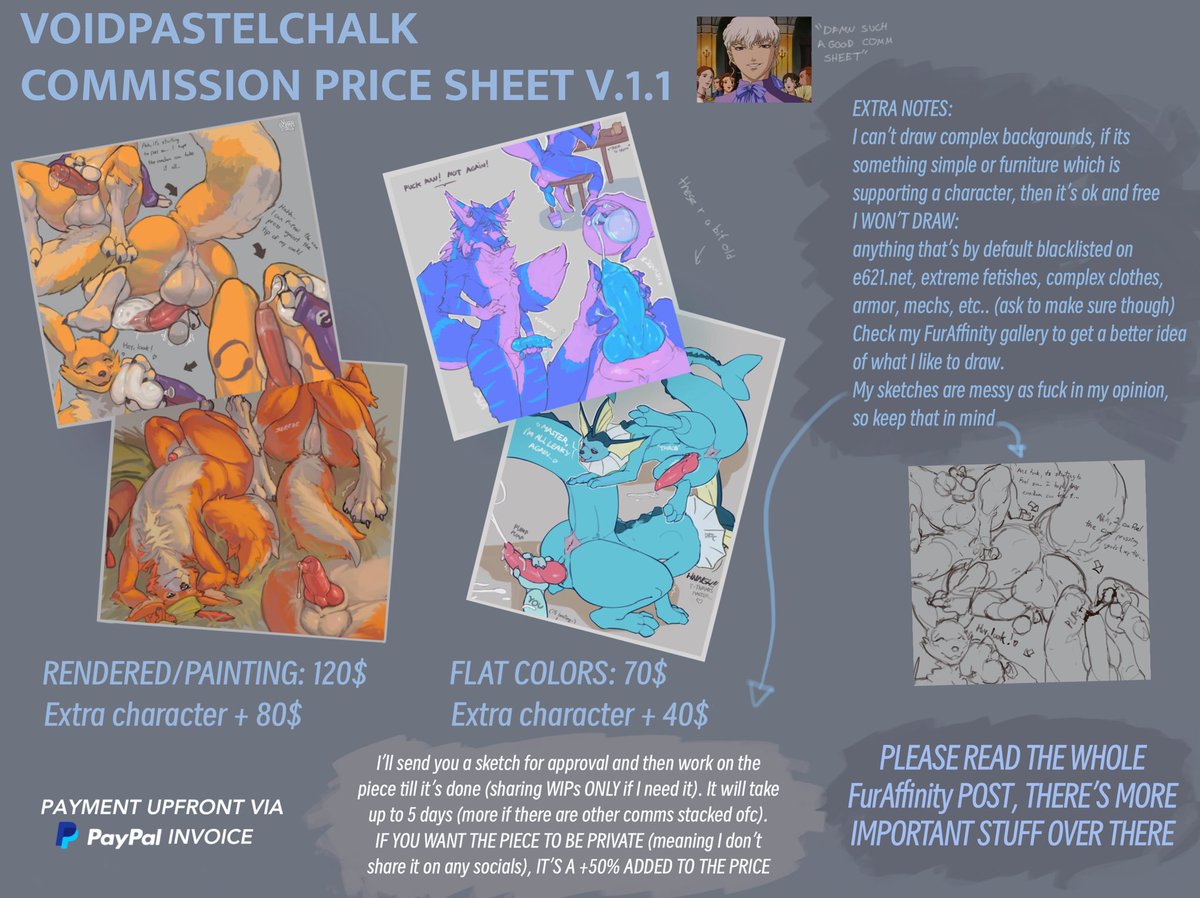Ok PLEASE READ THE FURAFFINITY POST it has important stuff but yeah COMMISSIO...