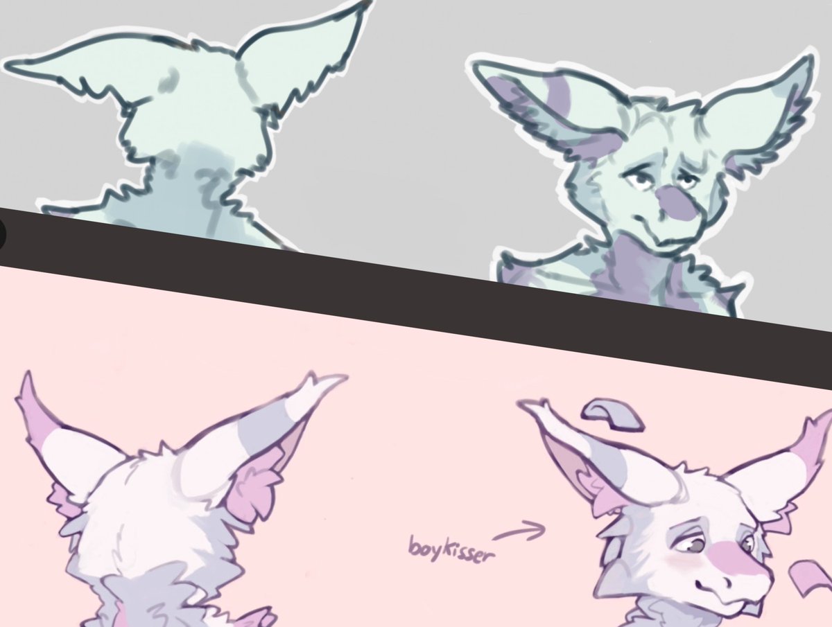 Sneak peek of a revamp of my oc (Above: Feb 2024, Below: Jul 2024) He became ...