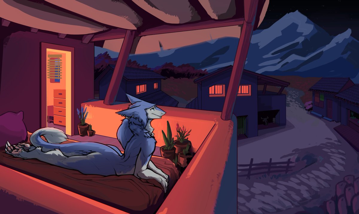 Commission for oriorb! Tried my best with nightly background here :) https://...