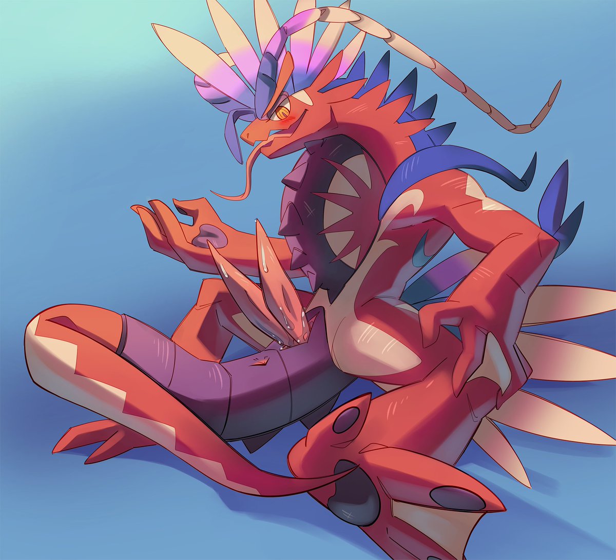 So... the new legendary pokemon are actually very hot. Here's a Koraidon http...