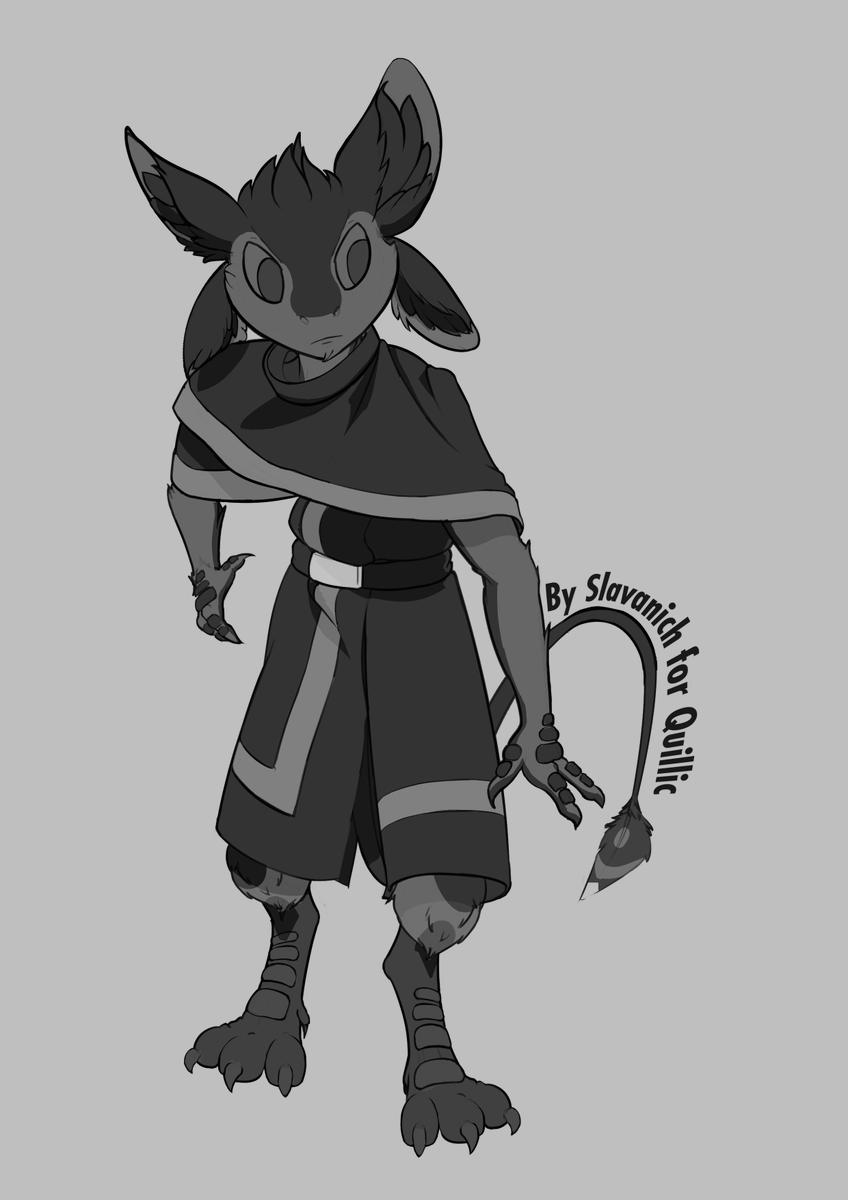 A cleaner sketch commission for @WanderingAvali of his Avali. It was pleasure...