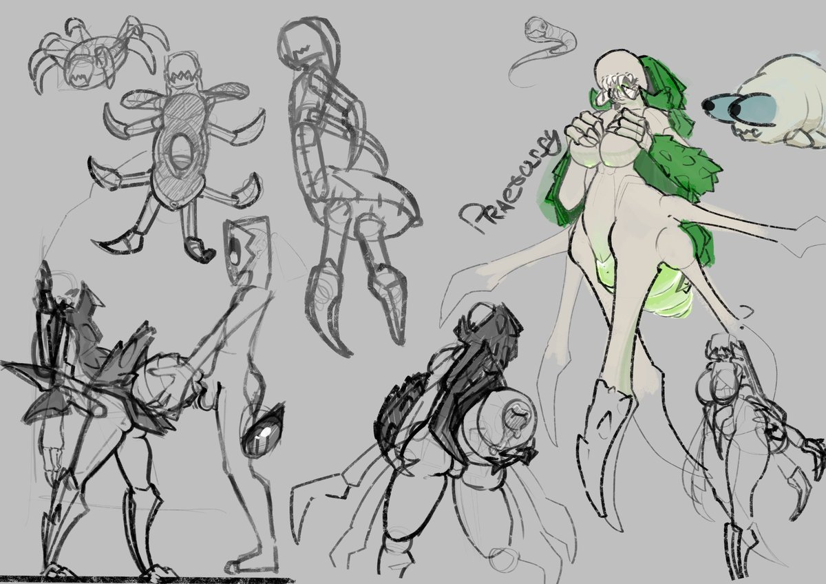 sketch page 75 draw the praetorian he said laughing idk bug porn is weird but...
