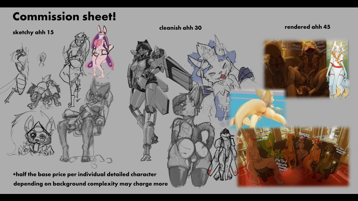 new commission prices raised em a bit i think i got better since last year ha...