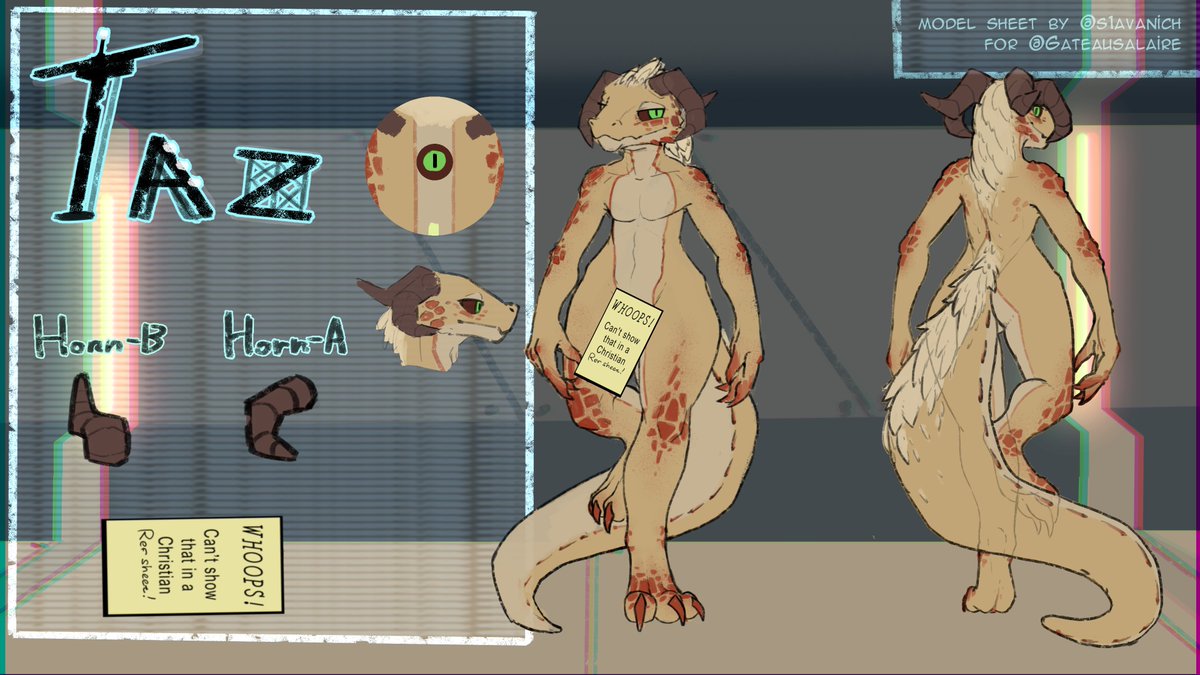 commission for @GSalaire Model sheet for their character https://t.co/ADuxqlu4K7