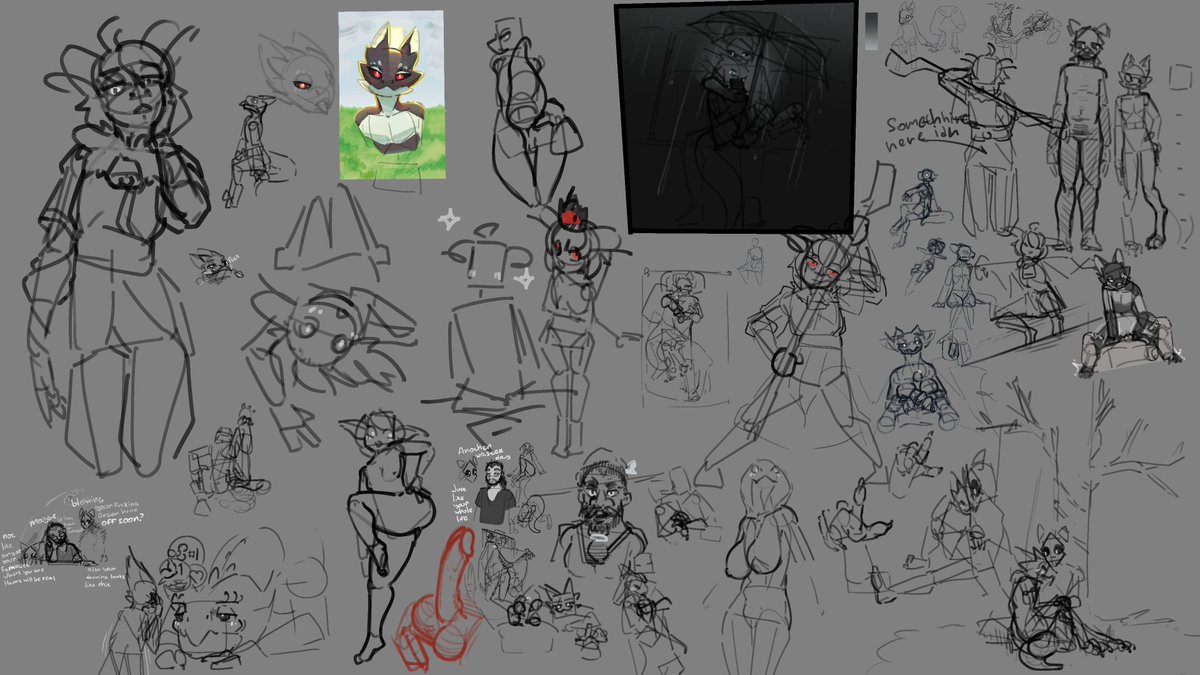 some cute some lewd sketches 122 https://t.co/O4jGEExxWN