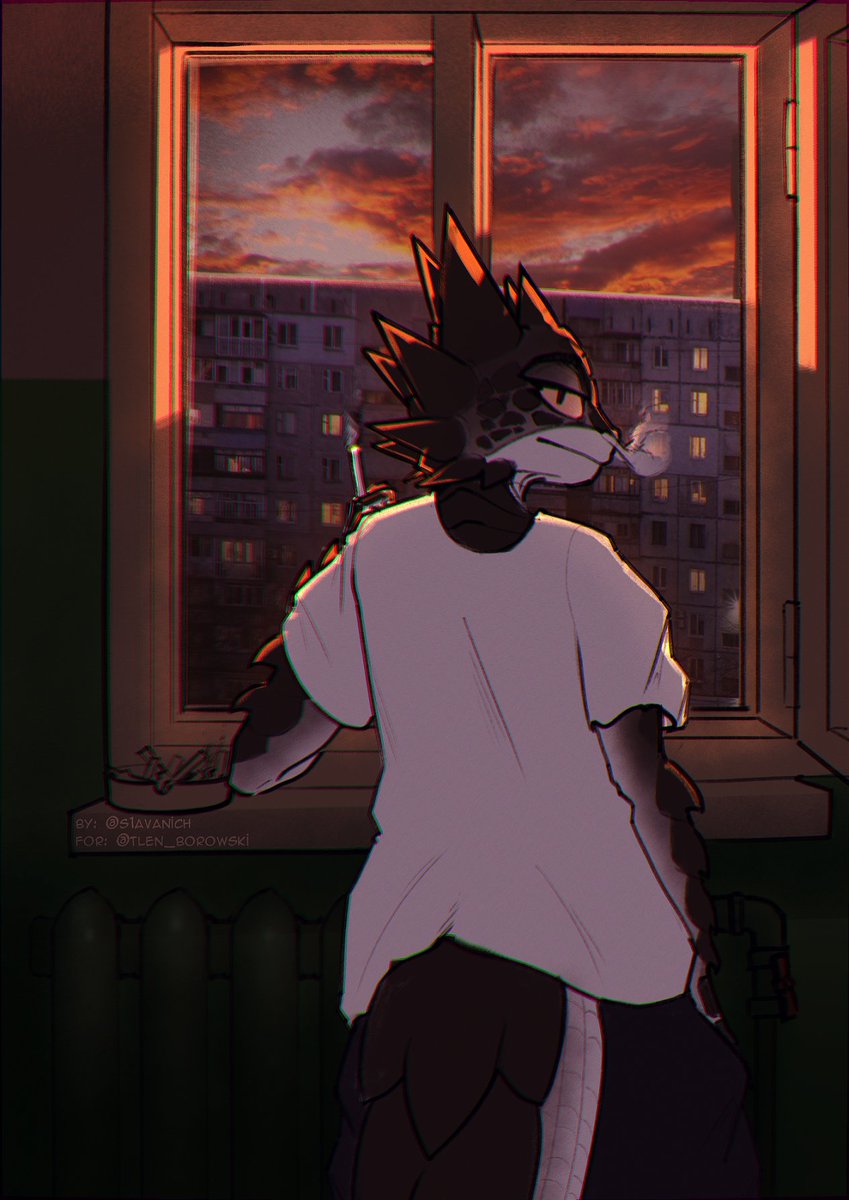 Artfight attack on @TLEN_BOROWSKI I liked drawing that scaled creature of you...