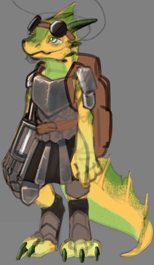 revisiting my old dnd characters my first kobold Kigz! (most of my kobolds we...
