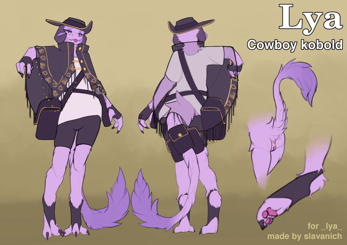 character ref done fluffy cowboy kobold https://t.co/w77DvU1UCK