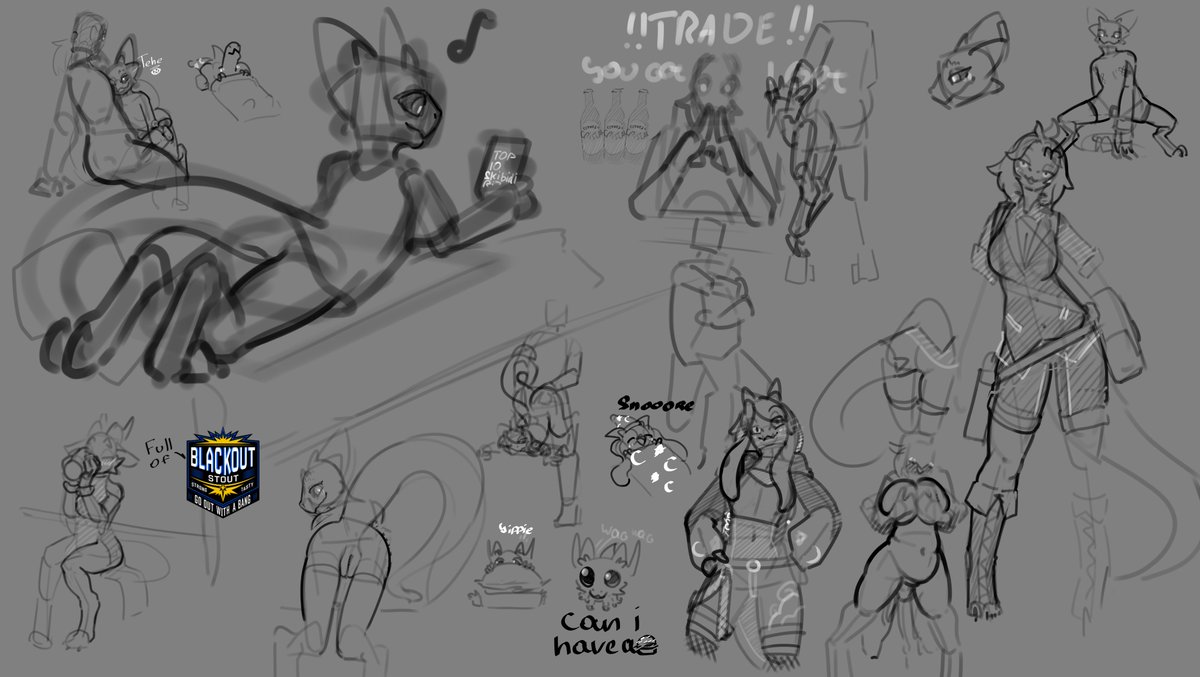 wow sketches of kobolds and stuff https://t.co/YkYFTrrmpy