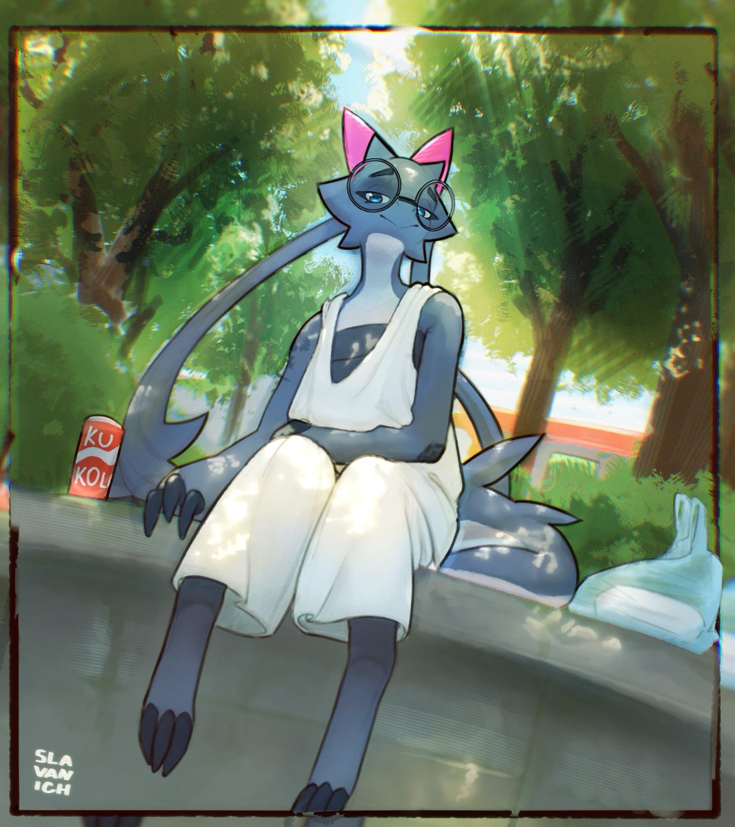 artfight attack on @kanodze206 of their kubold from atlyss Mist https://t.co/...